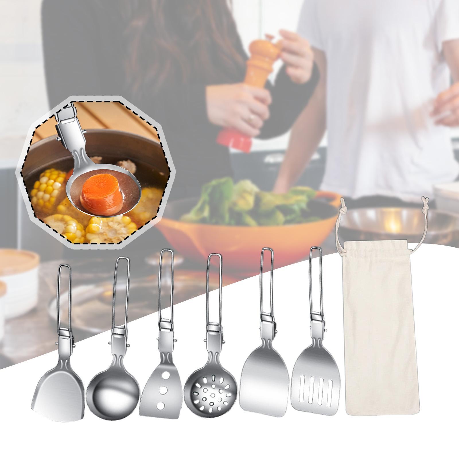 7-teiliges Camp-Kochutensilien – Camping Cooking Essentials Kit Bewertung und Preis