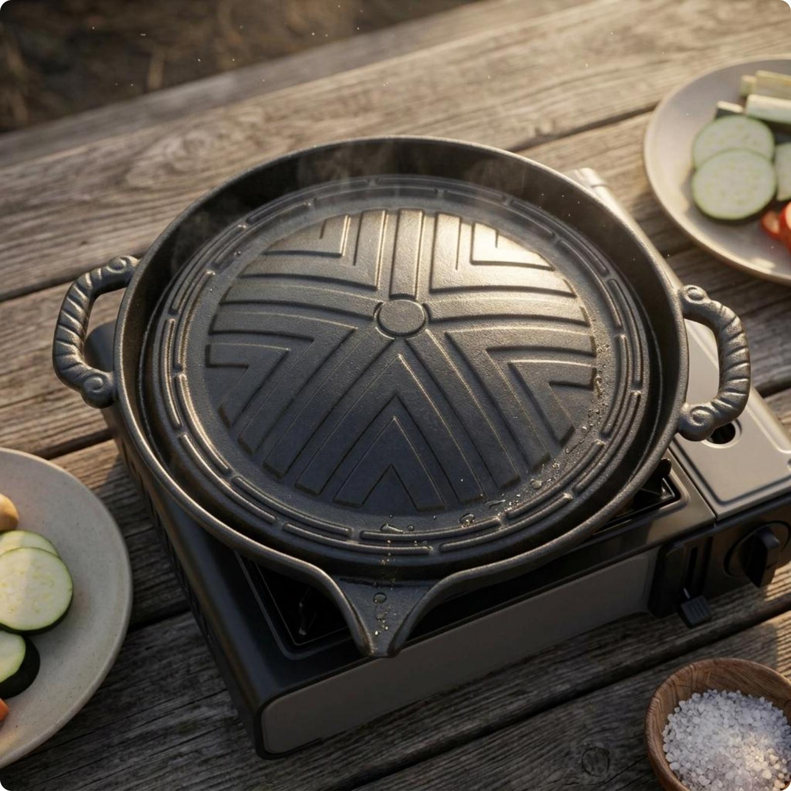 Ovale Grillpfanne aus Gusseise – Skillet Cast Iron Camp Bewertung und Preis
