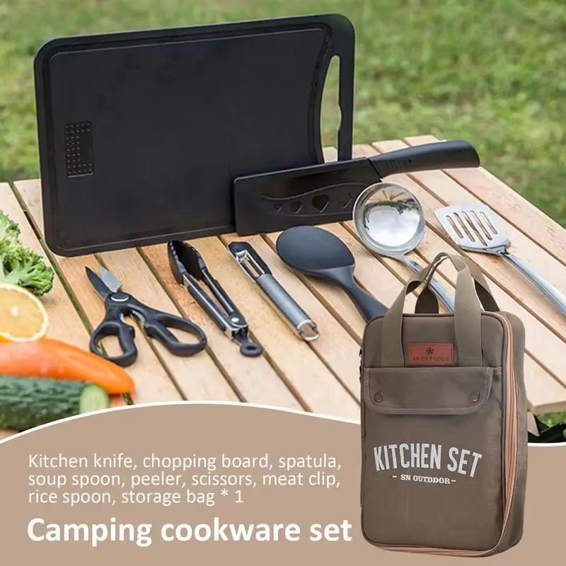 8-teiliges Camping-Kochgeschir – Camping Cooking Windscreen Bewertung und Preis