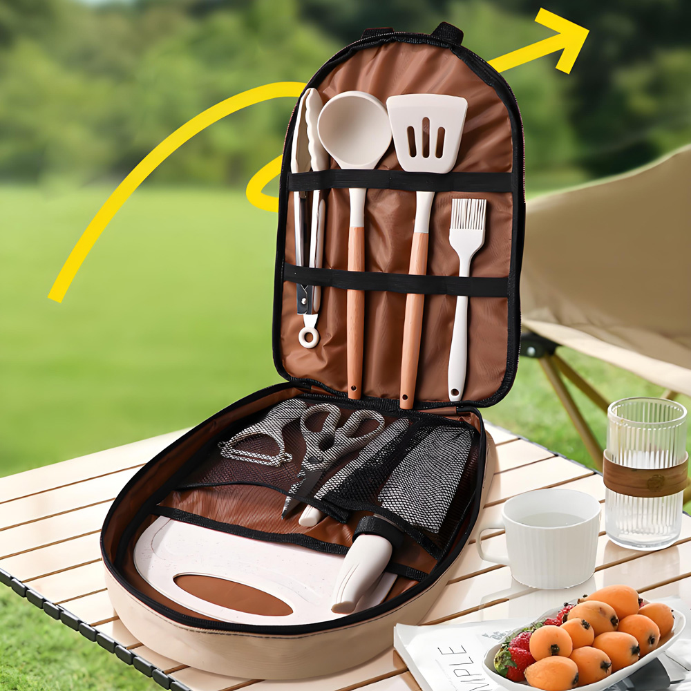 10-teiliges tragbares Camping- – Camping Cooking All In One Bewertung und Preis