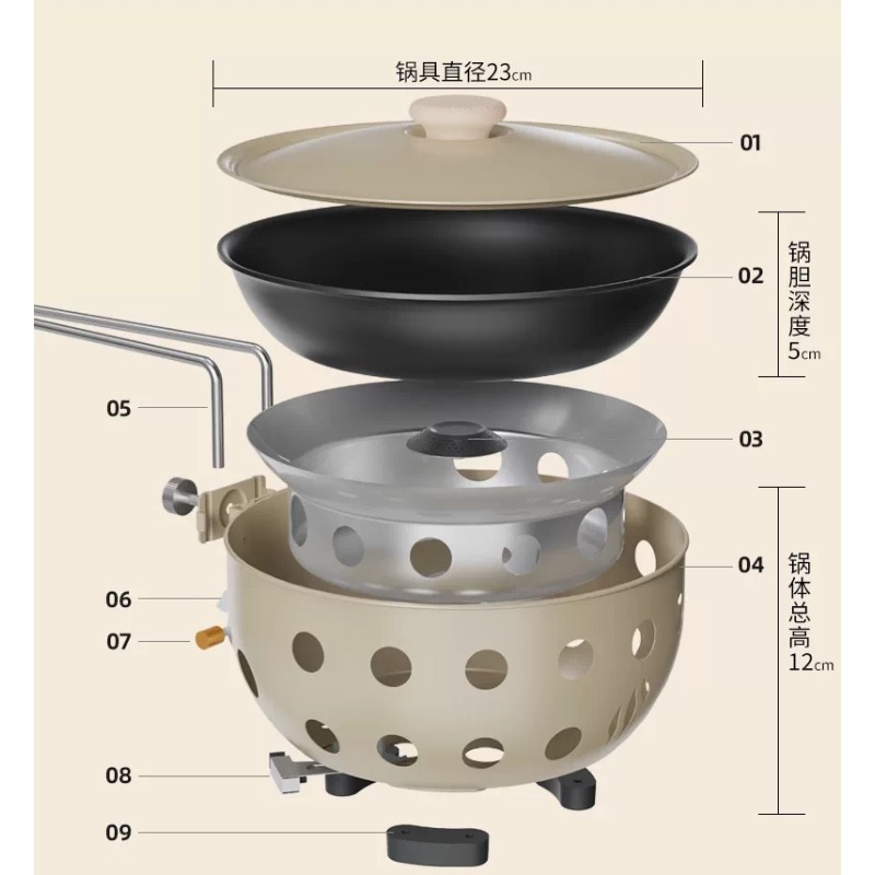 Tragbarer Outdoor-Kassettenkoc – Camping Cooking All In One Bewertung und Preis