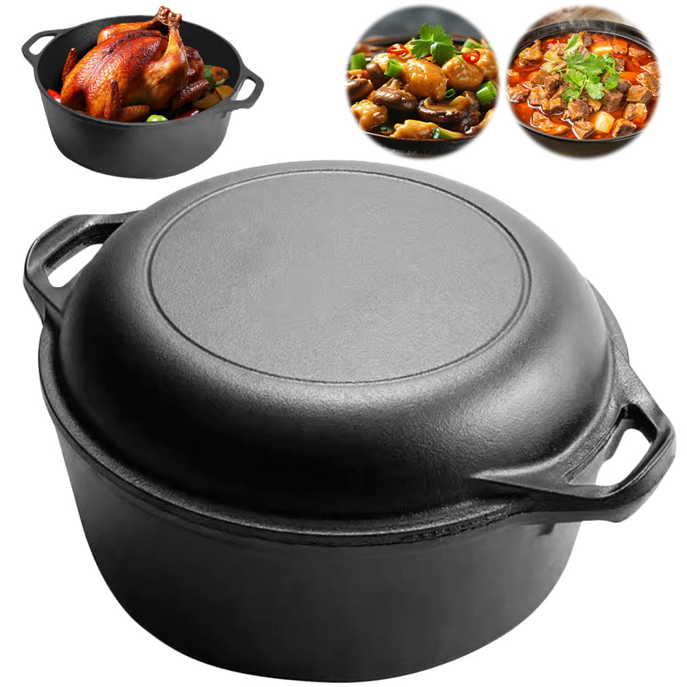 2-in-1 Gusseisen Dutch Oven To – Skillet Cast Iron Camp Bewertung und Preis