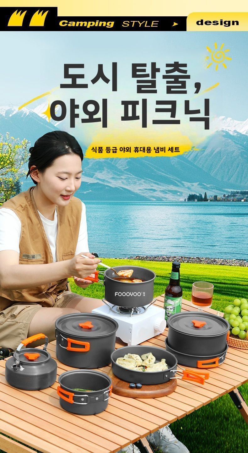 Outdoor-Camping-Kochgeschirr-S – Camping Cooking Set Compact Bewertung und Preis