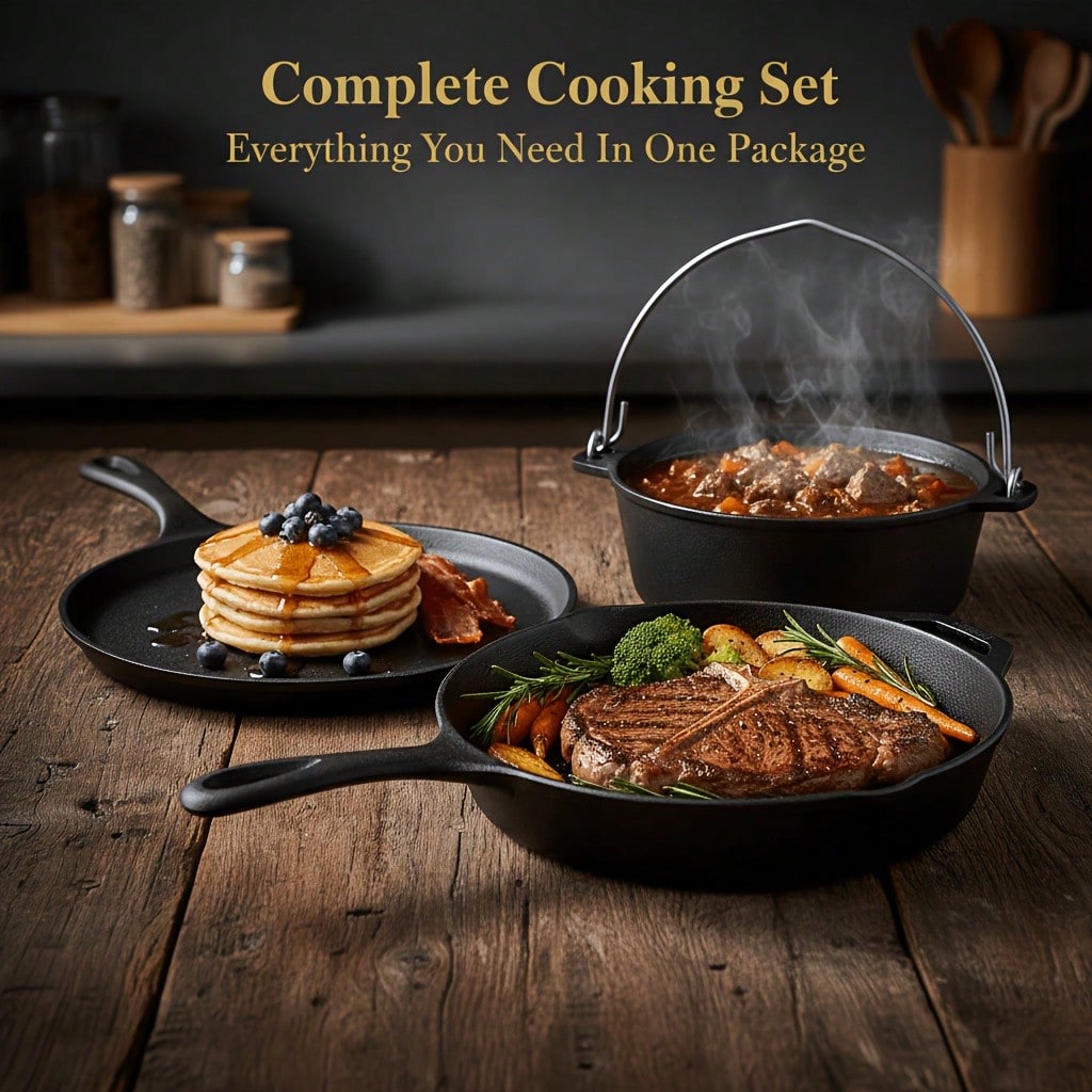 PACILACK Gusseisen-Topf- und P – Skillet Cast Iron Camp Bewertung und Preis
