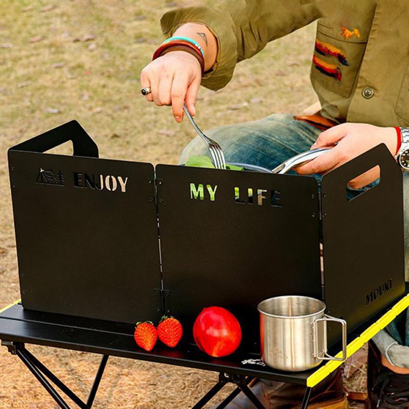 Vierfacher Gasherd Windschutz  – Camping Cooking Windscreen Bewertung und Preis