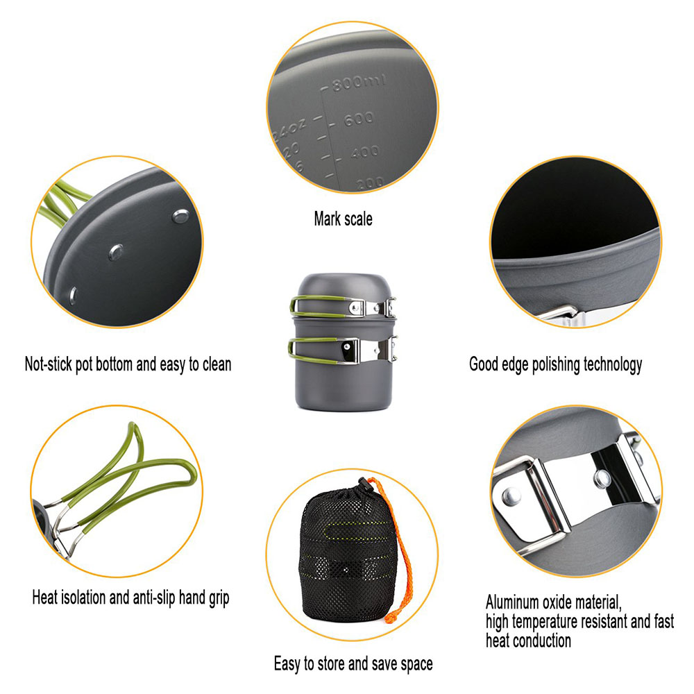 Ultraleichtes Camping-Töpfe-Ko – Camping Cooking Pots And Pans Bewertung und Preis