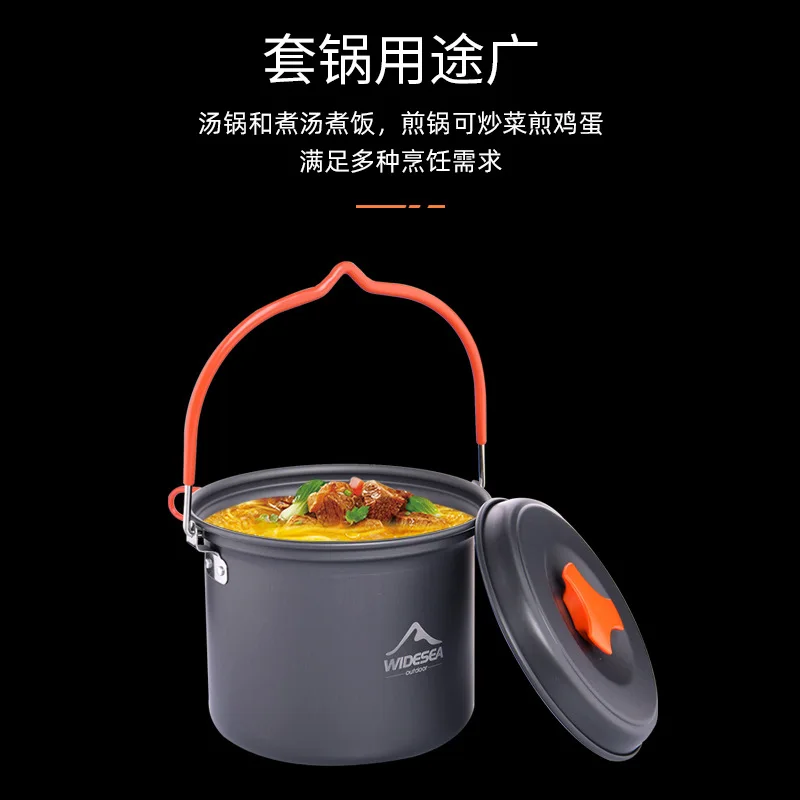 Widesea Campingbedarf, Alumini – Camping Hanging Cooking Pot Bewertung und Preis