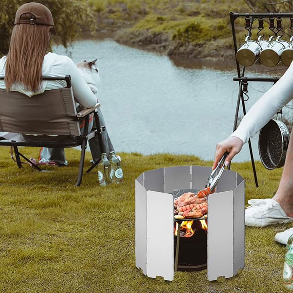 Leichter, faltbarer Campingkoc – Camping Cooking Windscreen Bewertung und Preis