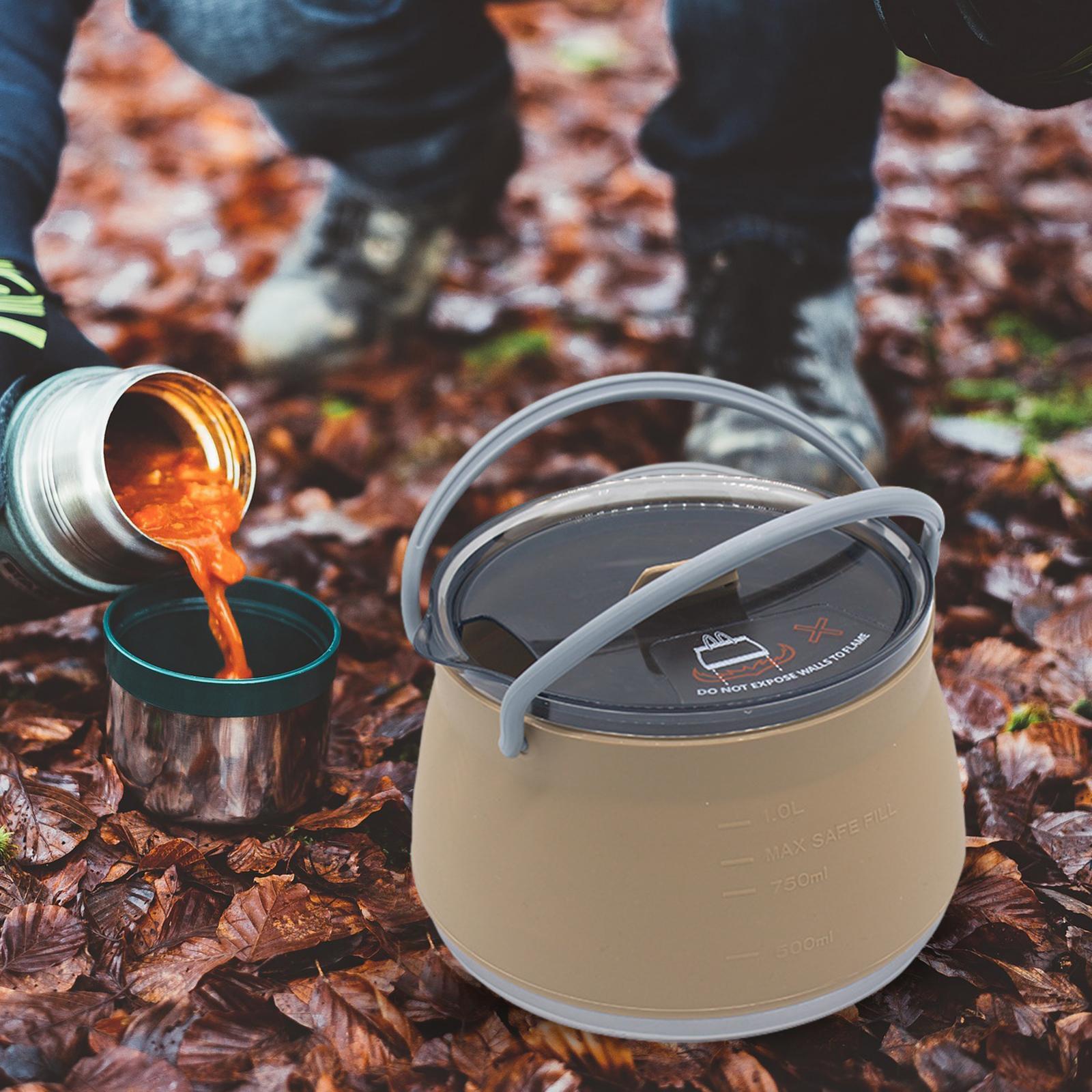 Zusammenklappbarer Camping-Sil – Camping Cooking Kettle Bewertung und Preis