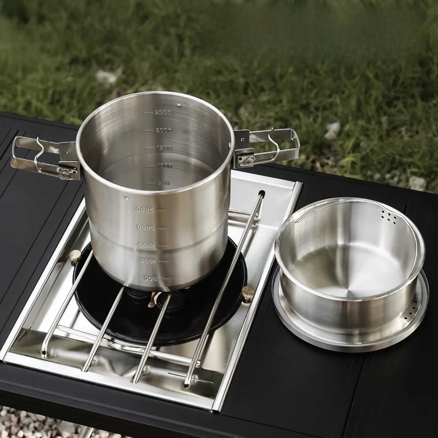 Outdoor-Camping 304 Edelstahl  – Camping Hanging Cooking Pot Bewertung und Preis