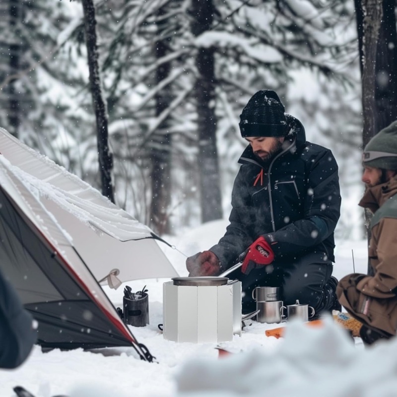 Tragbarer Campingkocher-Windsc – Camping Cooking Windscreen Bewertung und Preis
