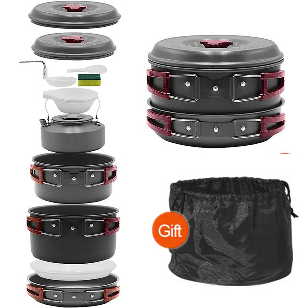 Kochen im Freien 3-4 Personen  – Camping Cooking Pots And Pans Bewertung und Preis