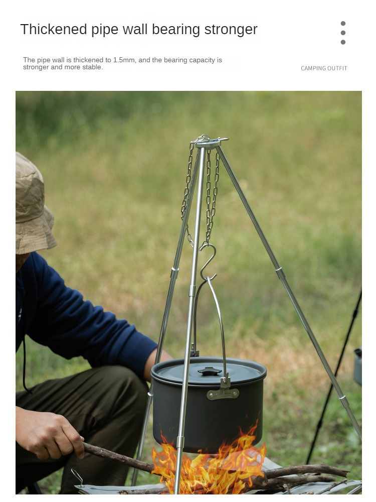 Camping Lagerfeuer Stativ trag – Camping Hanging Cooking Pot Bewertung und Preis