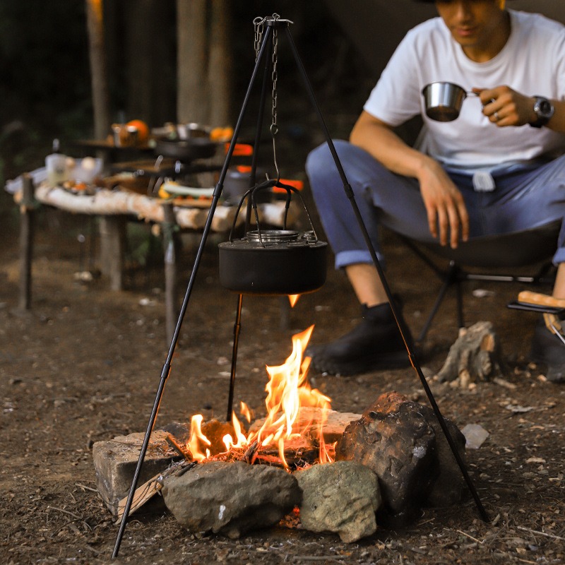 Tragbares Outdoor-Kochstativ D – Camping Cooking Tripod Bewertung und Preis