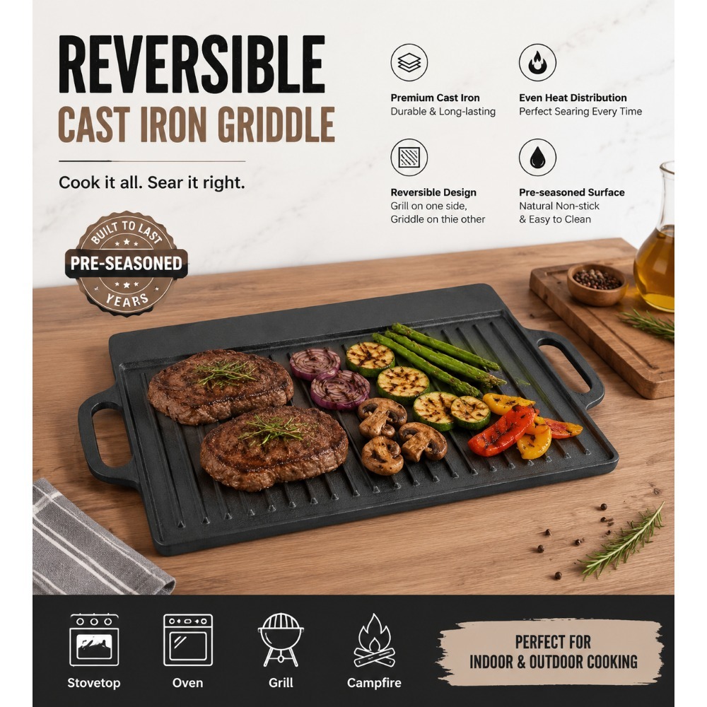 Vorbehandelte Gusseisen-Grillp – Skillet Cast Iron Camp Bewertung und Preis