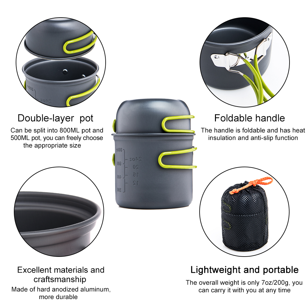 Widesea Ultraleichtes Camping- – Camping Cooking Set 2 Person Bewertung und Preis