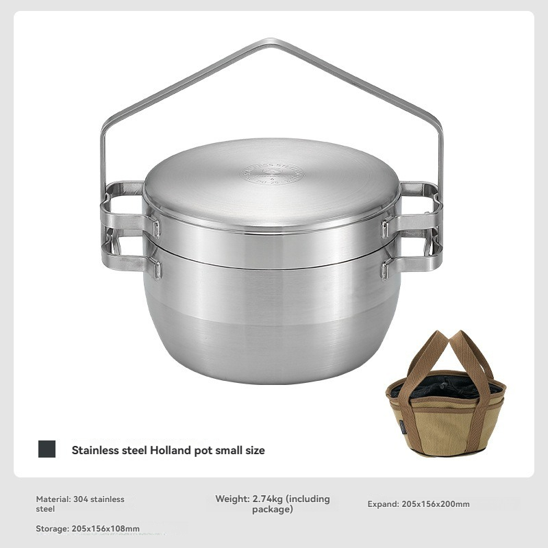DO-25 verdickter Edelstahl-Hän – Camping Hanging Cooking Pot Bewertung und Preis