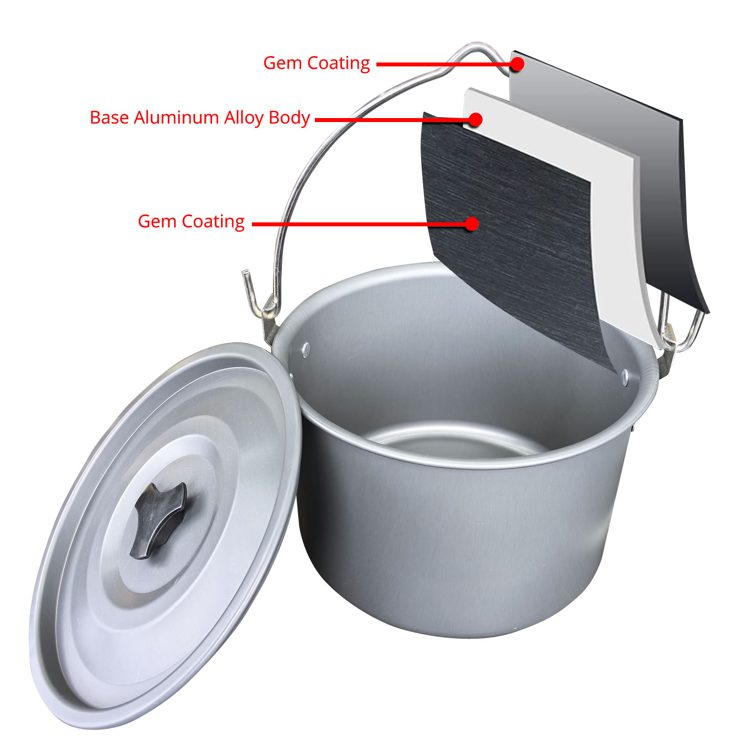 4L Outdoor-Hängetopf Camping-P – Camping Hanging Cooking Pot Bewertung und Preis