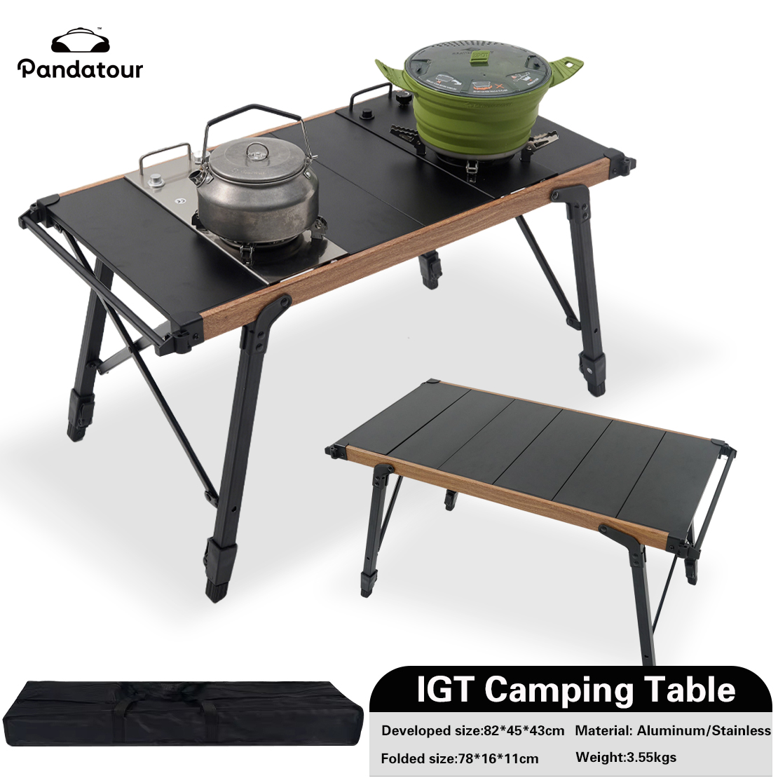 Pandatour IGT Campingtisch, zu – Camping Cooking Set Compact Bewertung und Preis