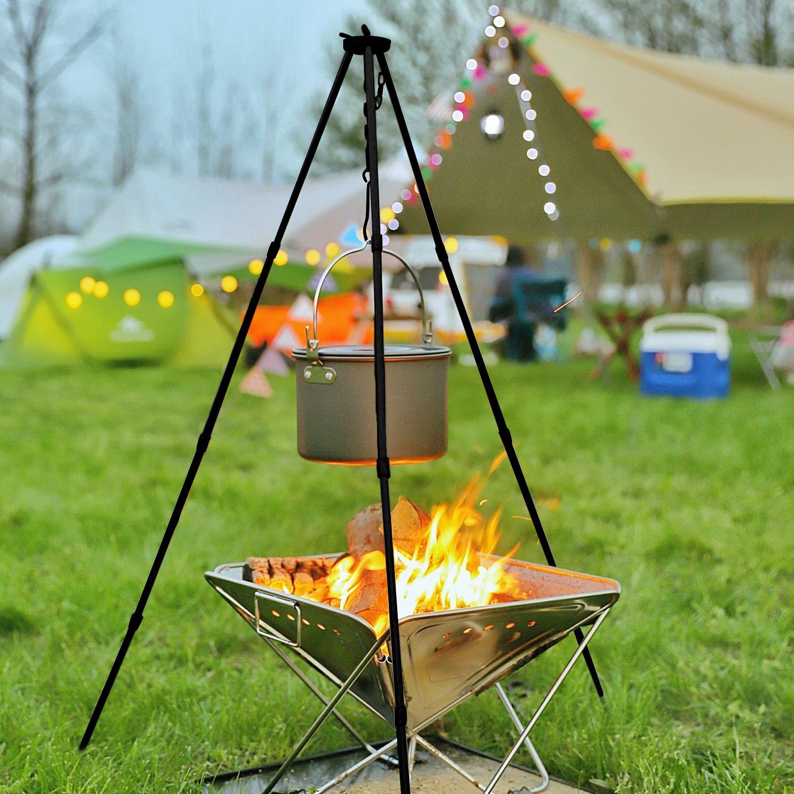 Großer Outdoor-Lagerfeuer-Drei – Camping Hanging Cooking Pot Bewertung und Preis
