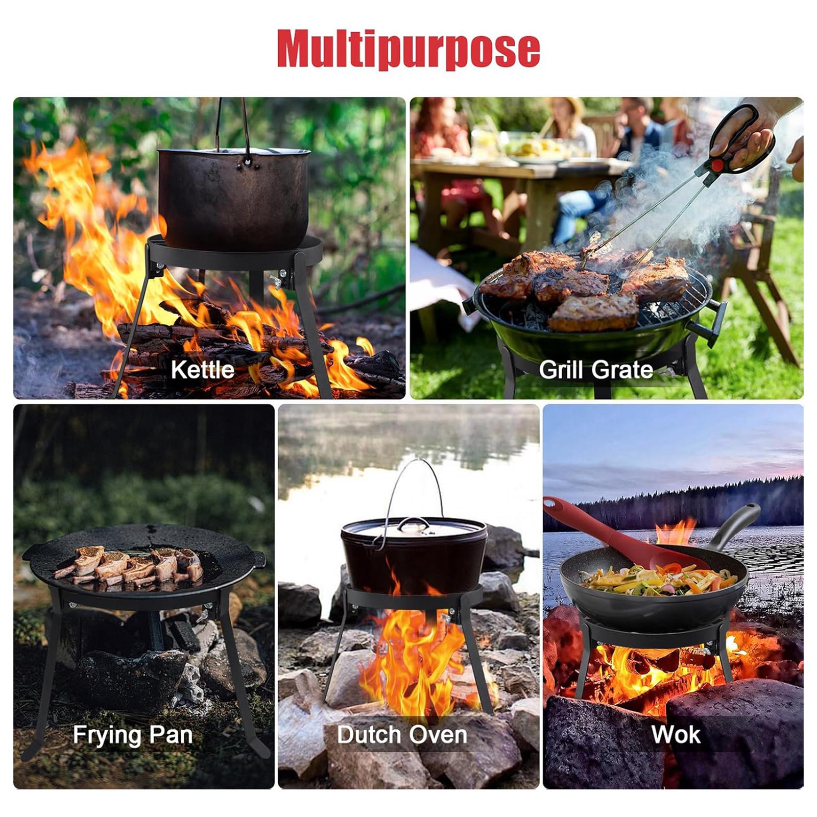Faltbares Kochstativ aus Eisen – Camping Cooking Tripod Bewertung und Preis