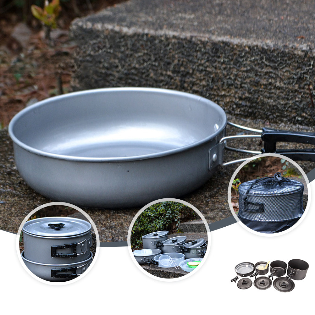 1 Set kompaktes Camping-Kochge – Camping Cooking Set Compact Bewertung und Preis