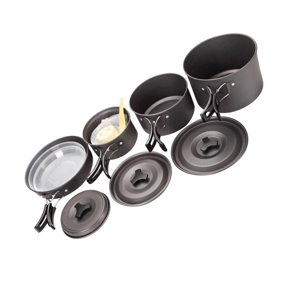 1 Set kompaktes Camping-Kochge – Camping Cooking Set Compact Bewertung und Preis