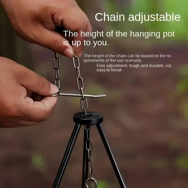 SSUNTAK Tragbarer Abnehmbarer  – Camping Hanging Cooking Pot Bewertung und Preis