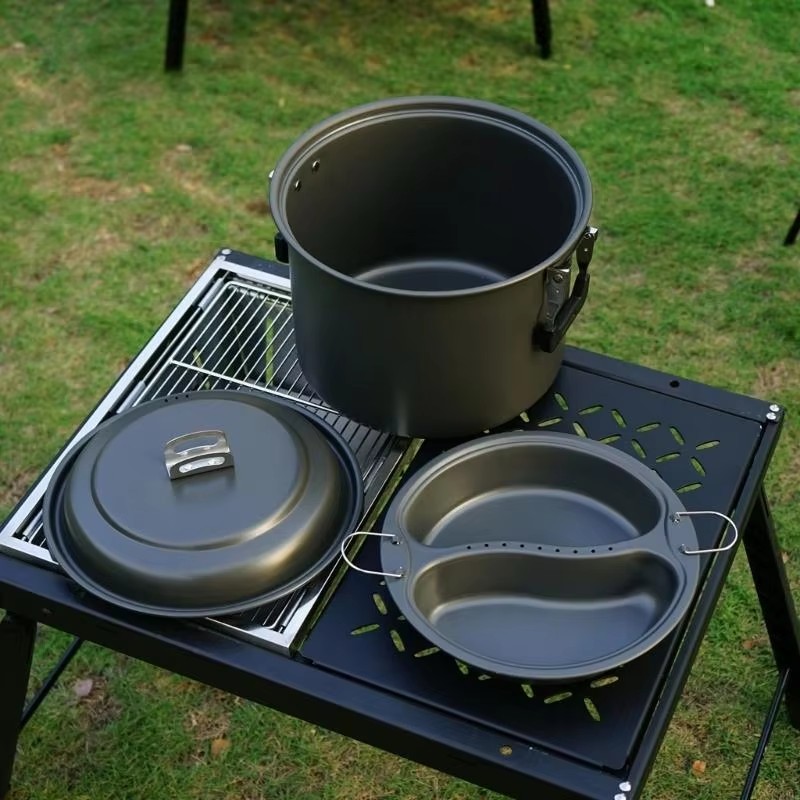 Camping-Kochgeschirr Aluminium – Camping Cooking Set Large Bewertung und Preis