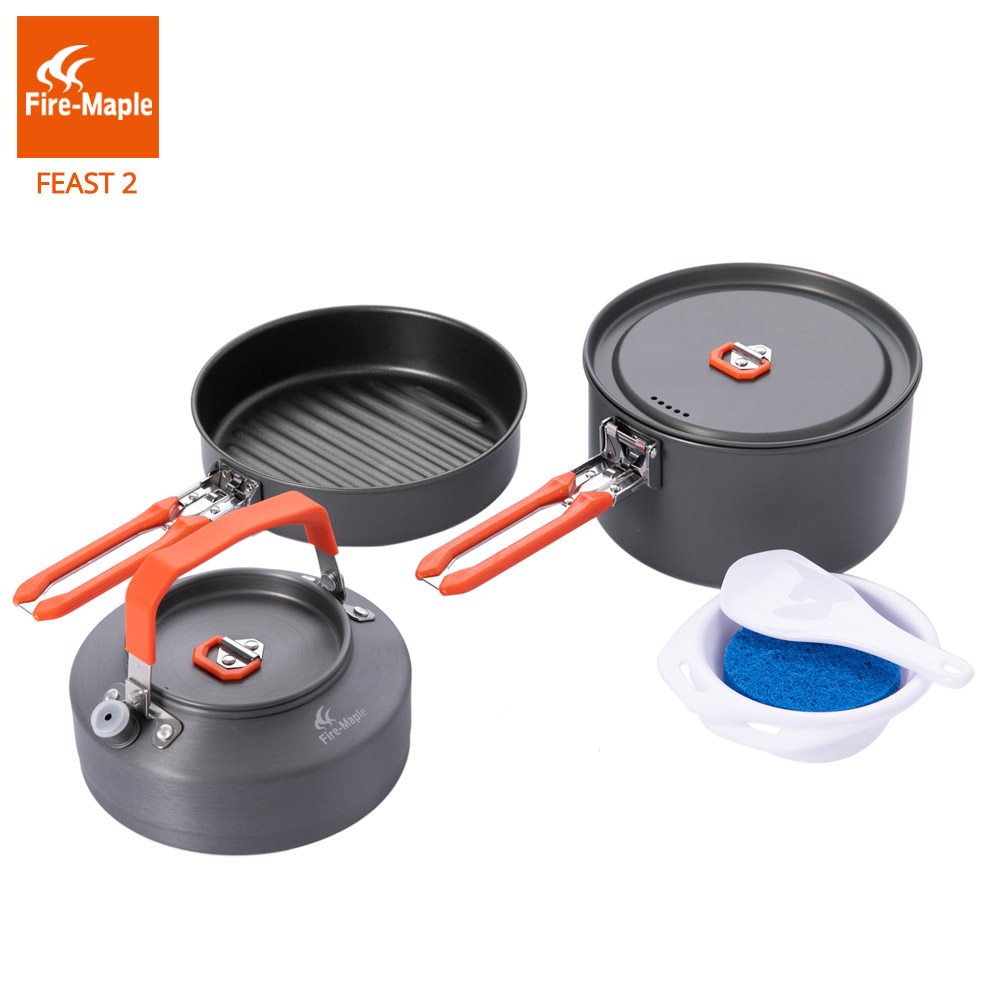 Feuerahorn-Picknicktopf, Pfann – Camping Cooking Set 2 Person Bewertung und Preis