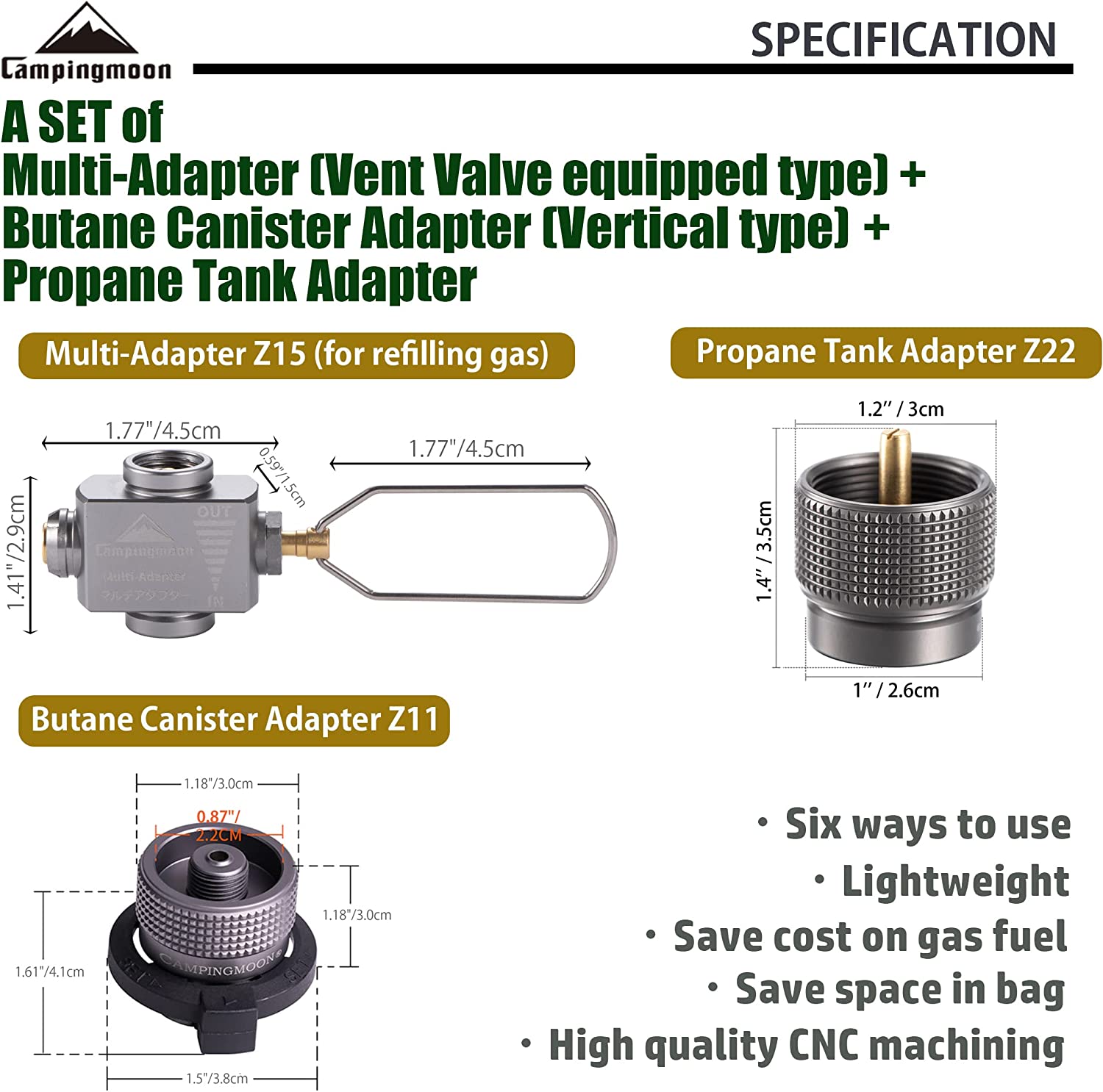 Gasherd-Adapter, Gassparend mi – Camping Cooking Backpack Bewertung und Preis